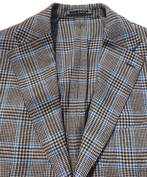 LARDINI（ラルディーニ）LARDINI (ラルディーニ) グレンチェック2Bジャケット グレー サイズ:48の古着・服飾アイテム