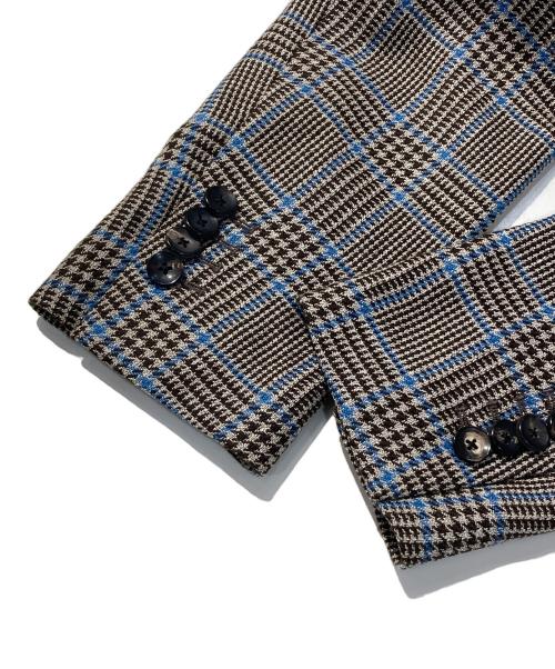 LARDINI（ラルディーニ）LARDINI (ラルディーニ) グレンチェック2Bジャケット グレー サイズ:48の古着・服飾アイテム