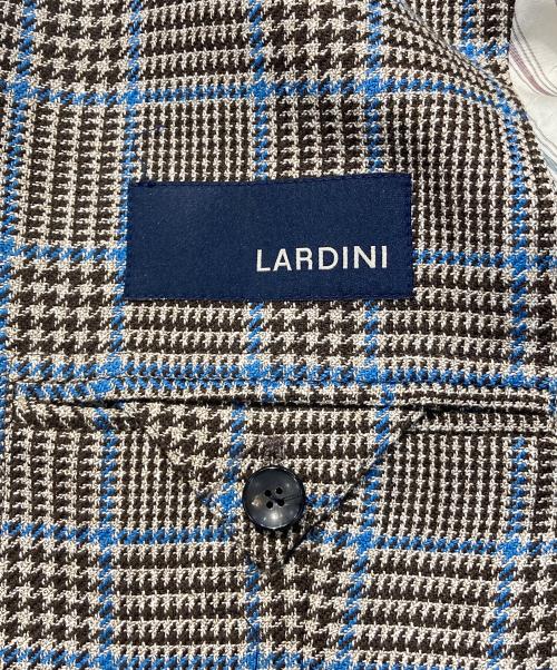 LARDINI（ラルディーニ）LARDINI (ラルディーニ) グレンチェック2Bジャケット グレー サイズ:48の古着・服飾アイテム