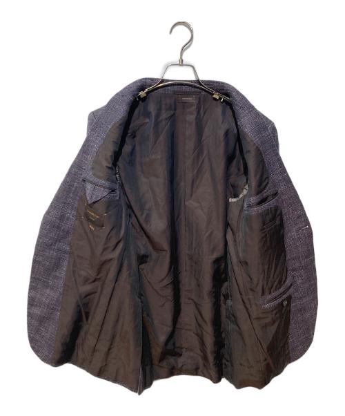 Ermenegildo Zegna COUTURE（エルメネジルド ゼニア クチュール）Ermenegildo Zegna COUTURE (エルメネジルド ゼニア クチュール) リネン2Bジャケット パープル サイズ:46の古着・服飾アイテム