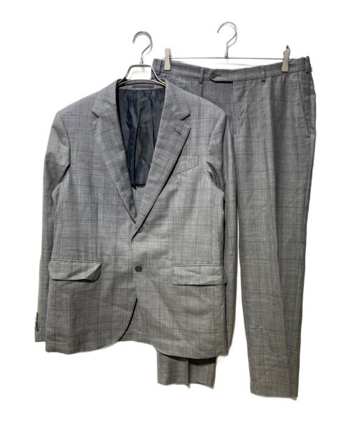 ERMENEGILDO ZEGNA（エルメネジルド・ゼニア）Ermenegildo Zegna (エルメネジルド・ゼニア) 段返り2Bジャケット&スラックス グレー サイズ:7-50Cの古着・服飾アイテム