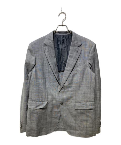 ERMENEGILDO ZEGNA（エルメネジルド・ゼニア）Ermenegildo Zegna (エルメネジルド・ゼニア) 段返り2Bジャケット&スラックス グレー サイズ:7-50Cの古着・服飾アイテム