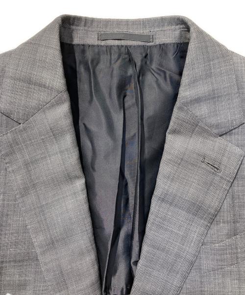 ERMENEGILDO ZEGNA（エルメネジルド・ゼニア）Ermenegildo Zegna (エルメネジルド・ゼニア) 段返り2Bジャケット&スラックス グレー サイズ:7-50Cの古着・服飾アイテム
