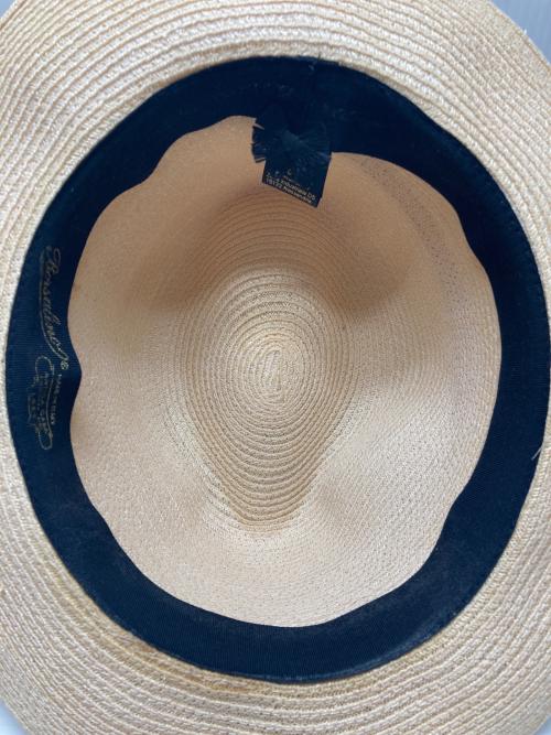 BORSALINO（ボルサリーノ）BORSALINO (ボルサリーノ) ラフィア クロッシェミディアムブリム ローラブル ベージュ サイズ:UK7 1/2 61の古着・服飾アイテム