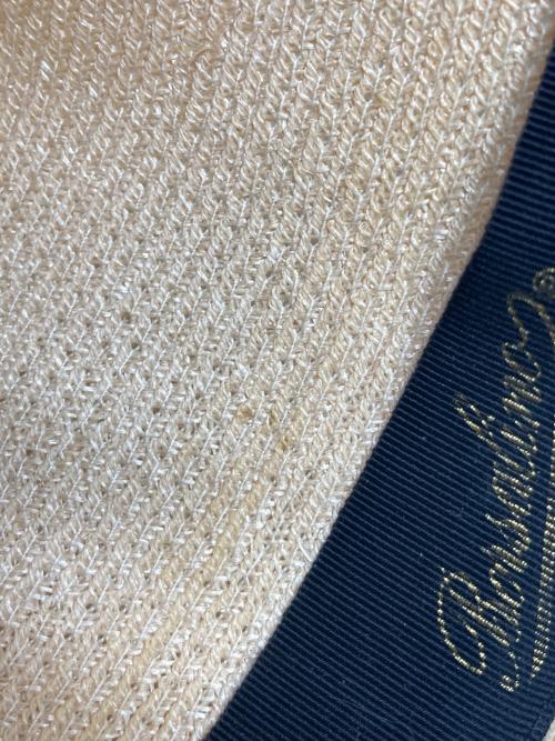 BORSALINO（ボルサリーノ）BORSALINO (ボルサリーノ) ラフィア クロッシェミディアムブリム ローラブル ベージュ サイズ:UK7 1/2 61の古着・服飾アイテム