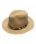 BORSALINO（ボルサリーノ）の古着「ラフィア クロッシェミディアムブリム ローラブル」｜ベージュ