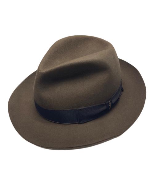 BORSALINO（ボルサリーノ）BORSALINO (ボルサリーノ) フォルトハット ブラウン サイズ:UK7 1/2　61の古着・服飾アイテム