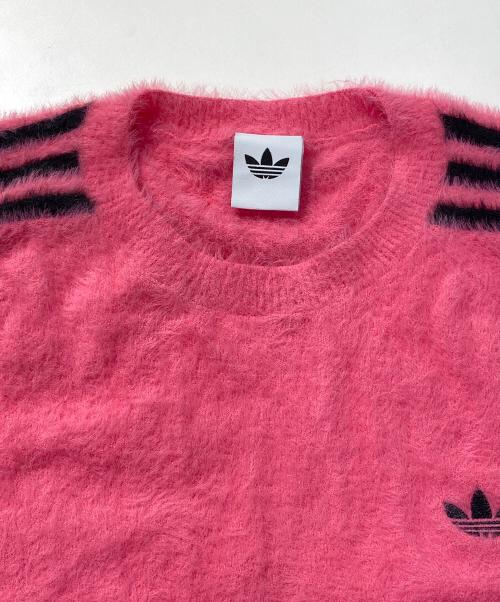 adidas（アディダス）adidas (アディダス) ADICOLOR HOLIDAY KNIT SWEATER ピンク サイズ:サイズ表記なしの古着・服飾アイテム