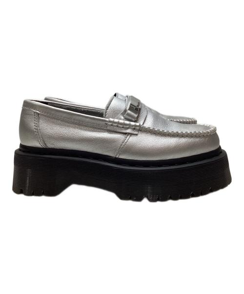 Dr.Martens（ドクターマーチン）Dr.Martens (ドクターマーチン) Penton II Quad Metallic Leather Loafers シルバー サイズ:UK4の古着・服飾アイテム