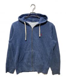 POLO RALPH LAUREN（ポロ・ラルフローレン）の古着「裏地サーマルジップパーカー」｜ネイビー