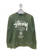 stussyステューシー）の古着「スウェット」｜グリーン