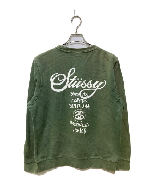 stussy（ステューシー）stussy (ステューシー) スウェット グリーン サイズ:Mの古着・服飾アイテム