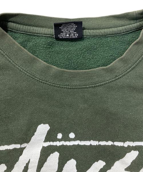 stussy（ステューシー）stussy (ステューシー) スウェット グリーン サイズ:Mの古着・服飾アイテム