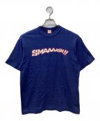 WAREHOUSE×MOTHER2ウエアハウス×マザー2）の古着「SMAAAASH!!Tシャツ」｜ネイビー