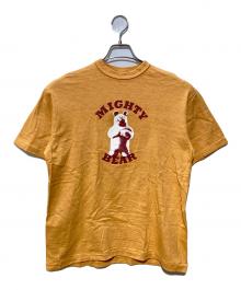 WAREHOUSE×MOTHER2（ウエアハウス×マザー2）の古着「MIGHTY BEAR Tシャツ」｜オレンジ