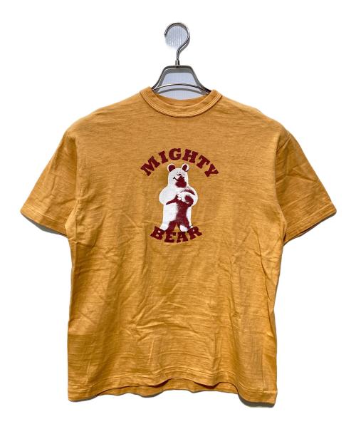 WAREHOUSE（ウエアハウス）WAREHOUSE (ウエアハウス) MOTHER2 (マザー2) MIGHTY BEAR Tシャツ オレンジ サイズ:Lの古着・服飾アイテム