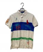 POLO RALPH LAURENポロ・ラルフローレン）の古着「ビッグポニーポロシャツ」｜ベージュ