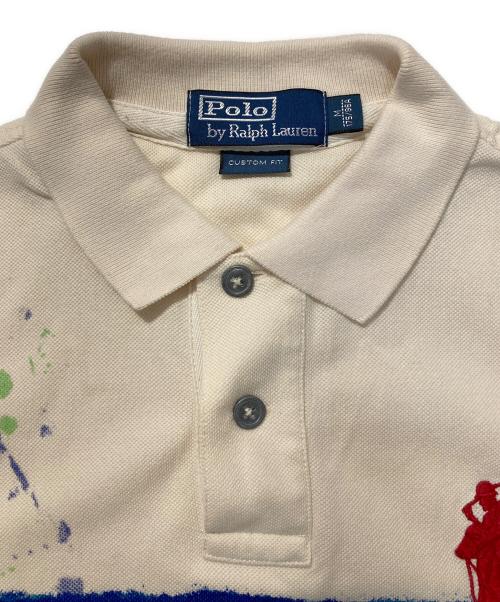 POLO RALPH LAUREN（ポロ・ラルフローレン）POLO RALPH LAUREN (ポロ・ラルフローレン) ビッグポニーポロシャツ ベージュ サイズ:Mの古着・服飾アイテム