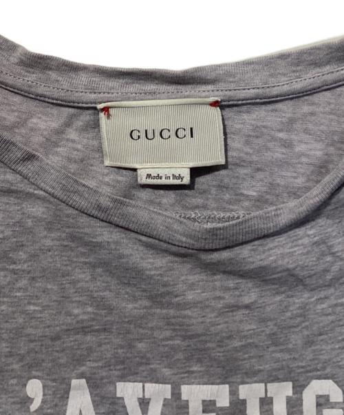 GUCCI（グッチ）GUCCI (グッチ) Studded Short Sleeve T-Shirt グレー サイズ:SIZE 12の古着・服飾アイテム