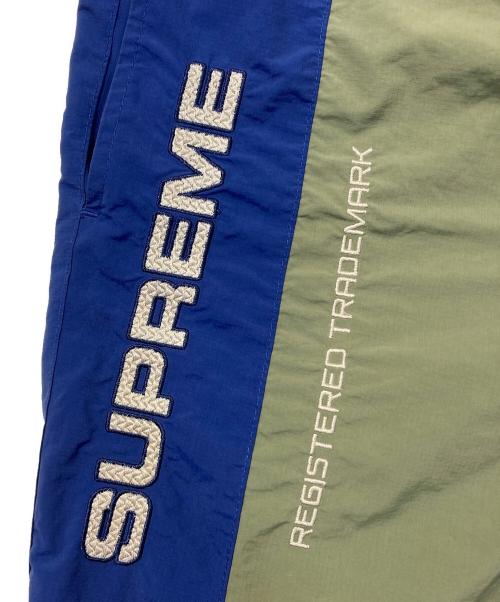 SUPREME（シュプリーム）Supreme (シュプリーム) Paneled  Track Pant オリーブ×ブルー サイズ:Sの古着・服飾アイテム
