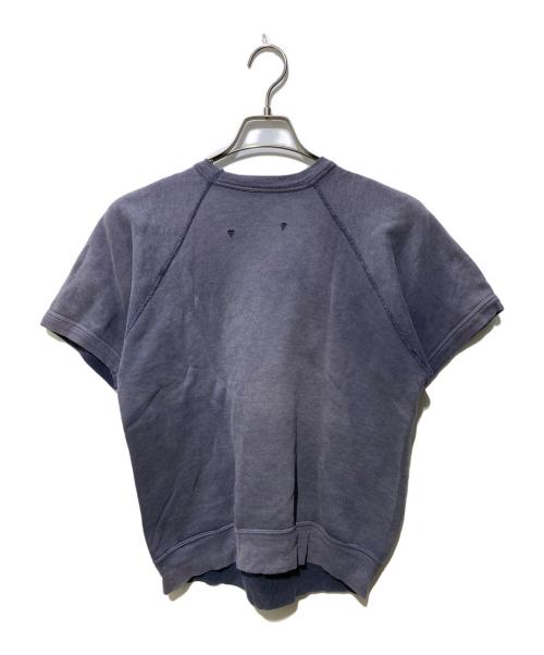 nobrand（ノーブランド）nobrand (ノーブランド) ナス紺ラグランショートスリーブスウェット ナス紺 サイズ:FREEの古着・服飾アイテム