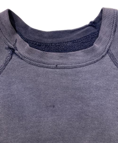 nobrand（ノーブランド）nobrand (ノーブランド) ナス紺ラグランショートスリーブスウェット ナス紺 サイズ:FREEの古着・服飾アイテム