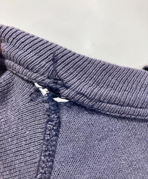 nobrand（ノーブランド）nobrand (ノーブランド) ナス紺ラグランショートスリーブスウェット ナス紺 サイズ:FREEの古着・服飾アイテム