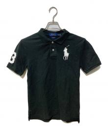 POLO RALPH LAUREN（ポロ・ラルフローレン）の古着「ビッグポニーポロシャツ」｜ブラック