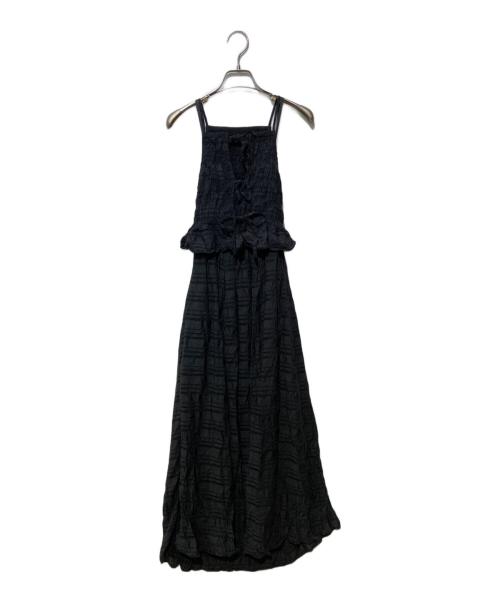 Snidel（スナイデル）Snidel (スナイデル) アメスリプリーツドッキングワンピ ブラック サイズ:SIZE 0の古着・服飾アイテム