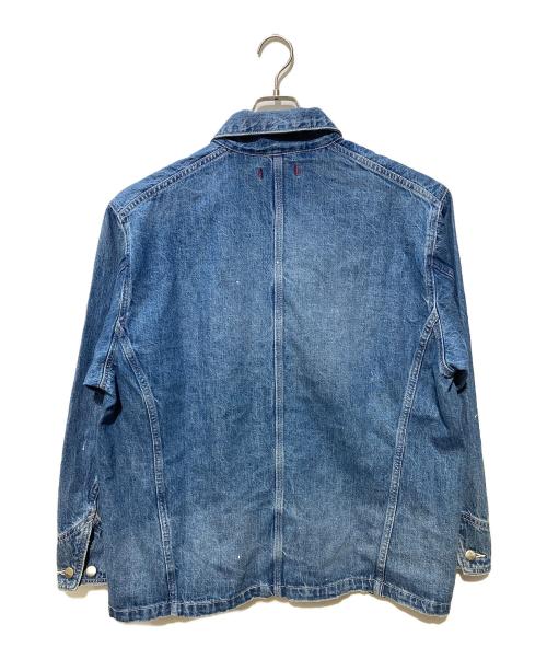RED CARD（レッドカード）RED CARD (レッドカード) FRAY ID (フレイ アイディー) チョアコートデニムジャケット インディゴ サイズ:SIZE ONEの古着・服飾アイテム