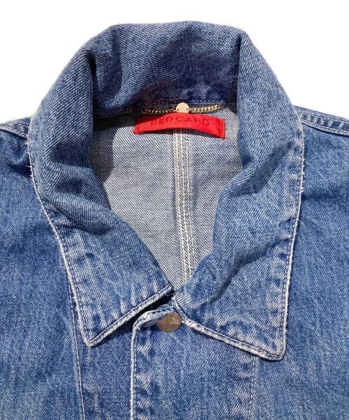 RED CARD（レッドカード）RED CARD (レッドカード) FRAY ID (フレイ アイディー) チョアコートデニムジャケット インディゴ サイズ:SIZE ONEの古着・服飾アイテム