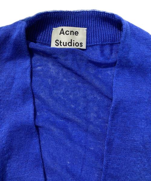 Acne studios（アクネ ストゥディオズ）Acne studios (アクネ ストゥディオズ) リネンニットカーディガン ブルー サイズ:XSの古着・服飾アイテム