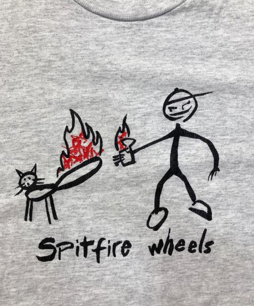 SUPREME（シュプリーム）SUPREME (シュプリーム) SPITFIRE WHEELS (スピットファイヤーウィル) Spitfire Cat Tee グレー サイズ:Lの古着・服飾アイテム
