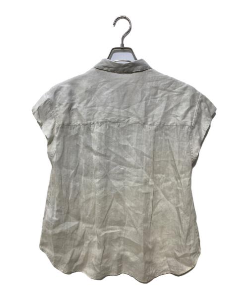 Spick and Span（スピック＆スパン）Spick and Span (スピック＆スパン) ラミーブレンドフレンチスリーブシャツ ベージュ サイズ:FREEの古着・服飾アイテム