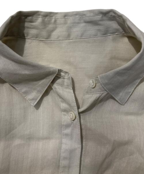 Spick and Span（スピック＆スパン）Spick and Span (スピック＆スパン) ラミーブレンドフレンチスリーブシャツ ベージュ サイズ:FREEの古着・服飾アイテム