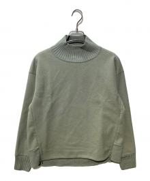 J.PRESS（ジェイプレス）の古着「ニードルパンチ ハイネック スウェット」｜グリーン