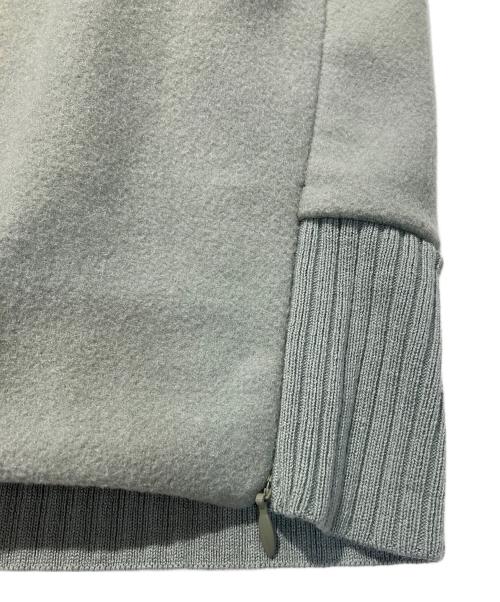 J.PRESS（ジェイプレス）J.PRESS (ジェイプレス) ニードルパンチ ハイネック スウェット グリーン サイズ:Fの古着・服飾アイテム