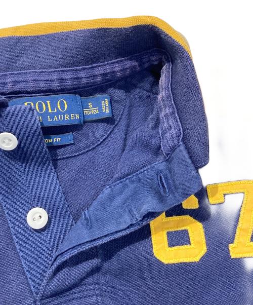 POLO RALPH LAUREN（ポロ・ラルフローレン）POLO RALPH LAUREN (ポロ・ラルフローレン) CUSTOM FITポロシャツ ネイビー サイズ:Sの古着・服飾アイテム