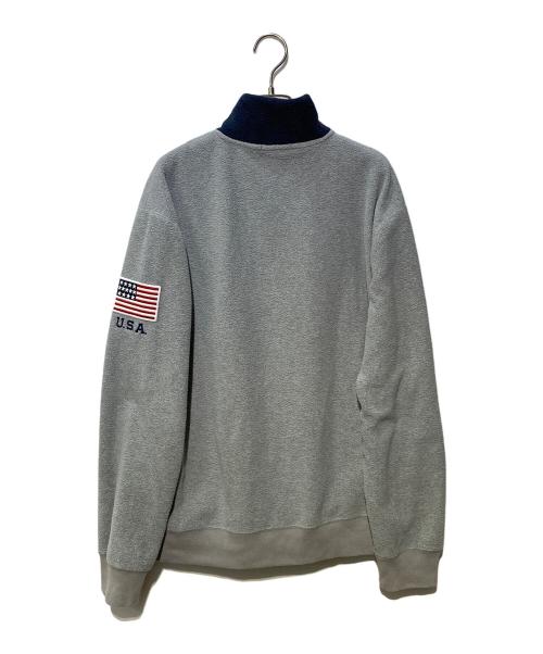POLO RALPH LAUREN（ポロ・ラルフローレン）POLO RALPH LAUREN (ポロ・ラルフローレン) ハーフジップフリースプルオーバー グレー サイズ:Lの古着・服飾アイテム