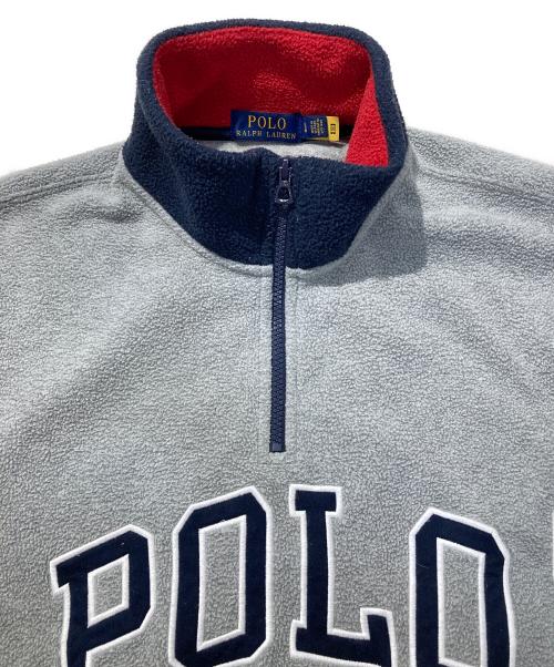 POLO RALPH LAUREN（ポロ・ラルフローレン）POLO RALPH LAUREN (ポロ・ラルフローレン) ハーフジップフリースプルオーバー グレー サイズ:Lの古着・服飾アイテム