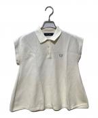 FRED PERRY×RAY BEAMSフレッドペリー×レイ ビームス）の古着「ノースリーブフレア ポロシャツ」｜ホワイト