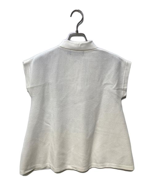 FRED PERRY（フレッドペリー）FRED PERRY (フレッドペリー) RAY BEAMS (レイ ビームス) ノースリーブフレア ポロシャツ ホワイト サイズ:UK10の古着・服飾アイテム
