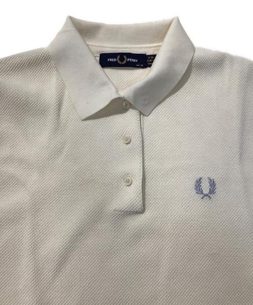 FRED PERRY（フレッドペリー）FRED PERRY (フレッドペリー) RAY BEAMS (レイ ビームス) ノースリーブフレア ポロシャツ ホワイト サイズ:UK10の古着・服飾アイテム
