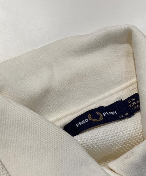 FRED PERRY（フレッドペリー）FRED PERRY (フレッドペリー) RAY BEAMS (レイ ビームス) ノースリーブフレア ポロシャツ ホワイト サイズ:UK10の古着・服飾アイテム