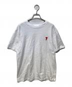 amiアミ）の古着「刺繍ロゴTシャツ」｜ホワイト