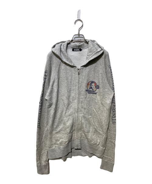 Hysteric Glamour（ヒステリックグラマー）Hysteric Glamour (ヒステリックグラマー) ジップパーカー グレー サイズ:Lの古着・服飾アイテム