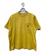 stussyステューシー）の古着「ポケットTシャツ」｜イエロー