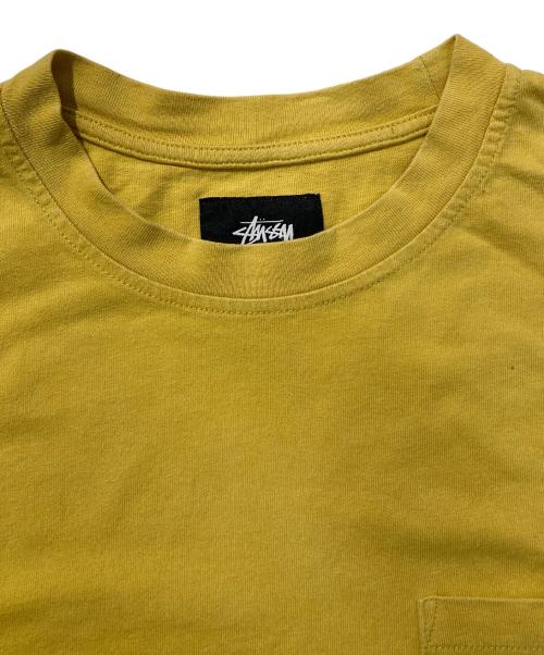 stussy（ステューシー）stussy (ステューシー) ポケットTシャツ イエロー サイズ:Mの古着・服飾アイテム