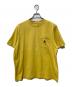 stussy（ステューシー）の古着「ポケットTシャツ」｜イエロー