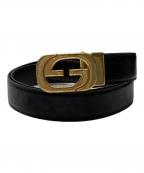 GUCCIグッチ）の古着「レザーベルト」｜ブラウン